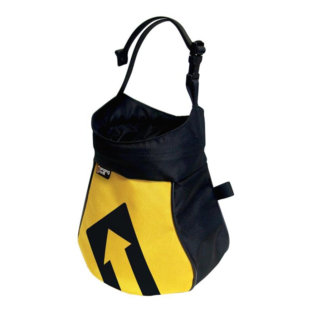magnesia bag made of extremly tough and dust-proof material Igoera Chalkbag boulderbag with waist belt black for climbing and bouldering magnesium bag 