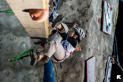 Lucie Hrozova Czech champion in drytooling