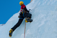 Dejan Koren, ice climbing in Kandersteg and Vallunga