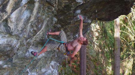 The renewal of belay on Krkavka