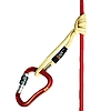 W2611Y035 / ARACORD 35 cm with a Machard knot on the rope and a carabiner