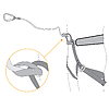 BUNGEE SINGLE / RK117WX000 - attachment to a harness using a girth hitch