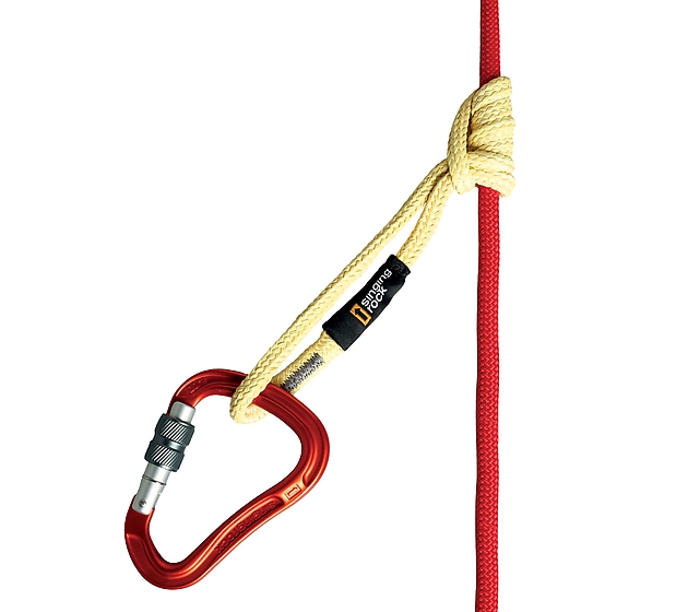 W2611Y035 / ARACORD 35 cm with a Machard knot on the rope and a carabiner